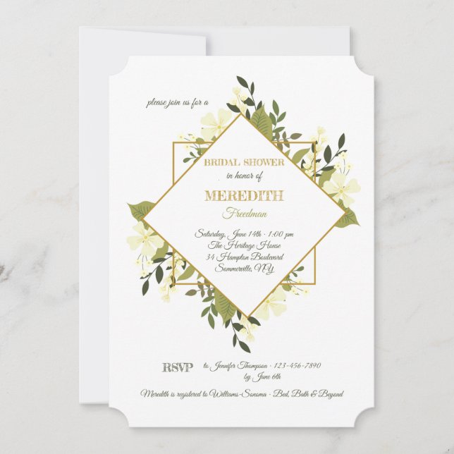 Invitation Expression Florale (Devant)