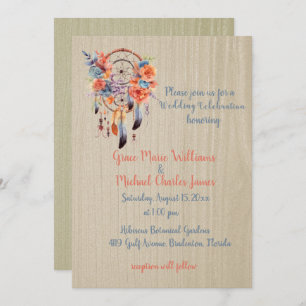 Invitation Exquise Boho Dream Mariage