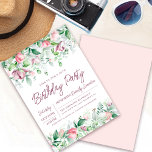 Invitation Exquise Pink Mauve Floral 30e anniversaire<br><div class="desc">Élégant modèle d'invitation à la fête du 30e anniversaire présente deux arrangements de fleurs mauves roses. Tout le texte est modifiable. Cet article fait partie de la collection de fleurs de mauve rose exquise. Il contient des modèles que vous pouvez utiliser pour créer une suite d'invitation unique et des fournitures...</div>