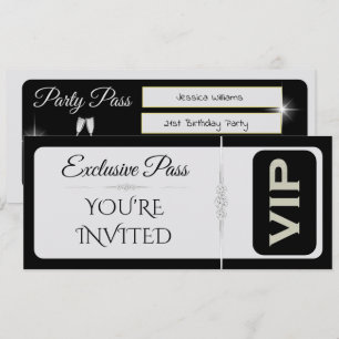 Invitation Exquisit Anniversaire VIP, Diamants & Anniversaire