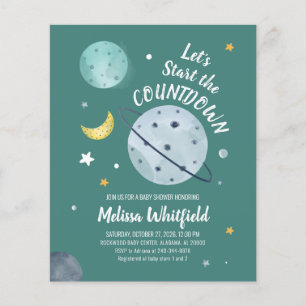 Invitation externe du Baby shower budgétaire