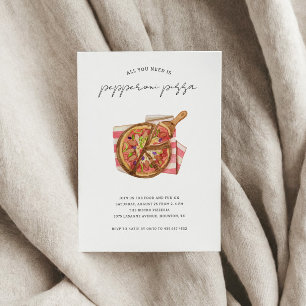 Invitation Extravaganza fête de la pizza fête anniversaire