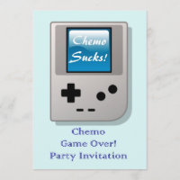 Extrémité d'invitation de partie de chimio pour le