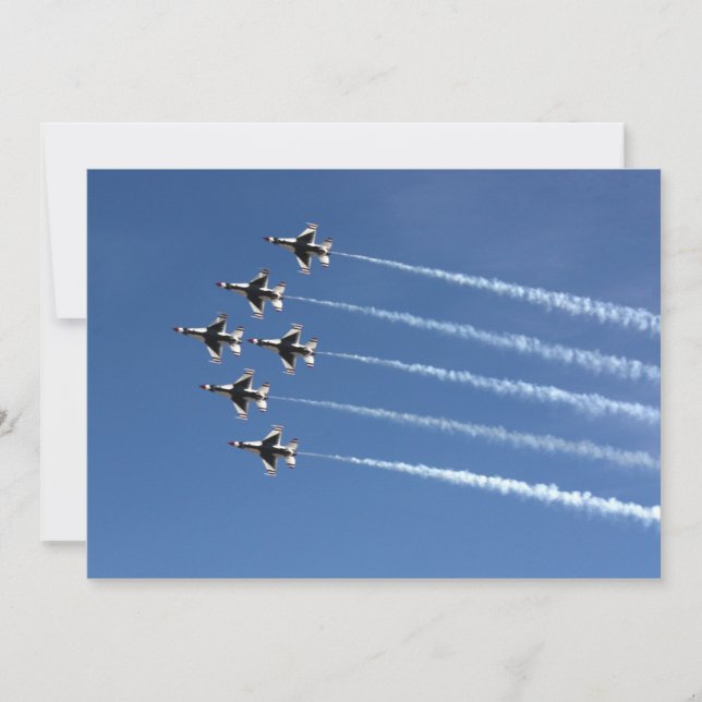 Invitation F-16 Formation de Delta Thunderbirds (Devant)