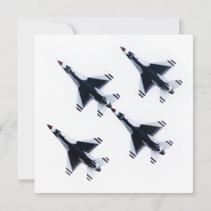 Invitation F-16 Thunderbirds - Quatre en formation