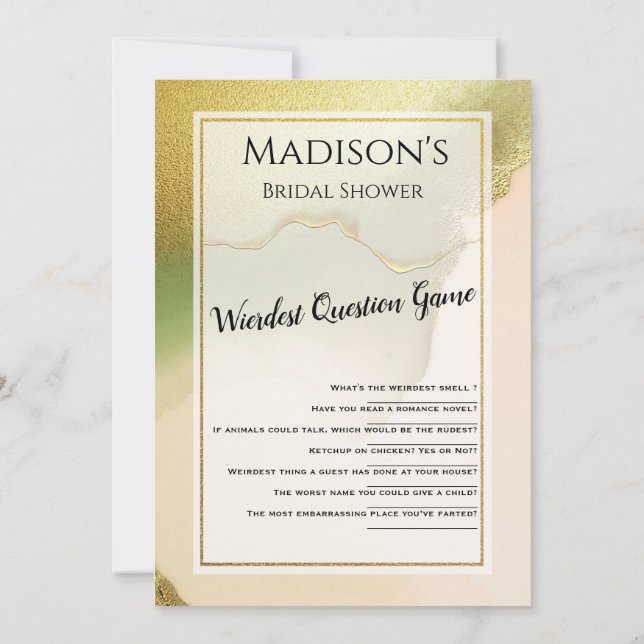 Invitation Fab Chartreuse 🤵 audacieux et élégant Mariage bud (Dos)