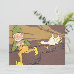 Invitation Fable d'Ésope antique : L'Oie qui pondait des œufs