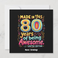 Fabriqué en 1945, 80 Ans d'être Génial