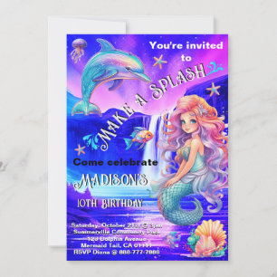 Invitation Fabriquer Une Sirène De Flamme Magique Cascade Ann