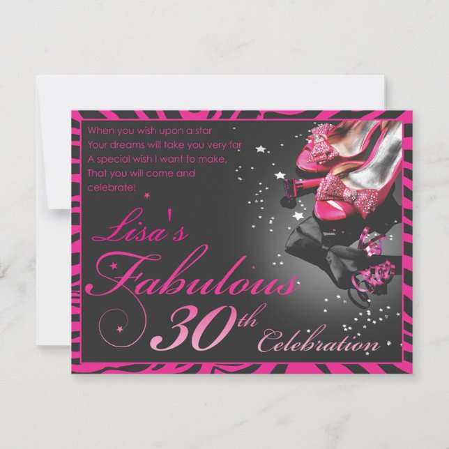Invitation Fabuleux 30ème ! (Devant)