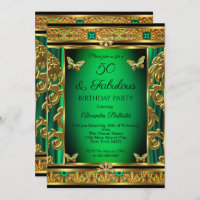 Fabuleux 50 Anniversaire Emerald Green Butterfly G
