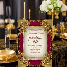 Fabuleux 50 Photo Burgundy rouge beige Gold Party