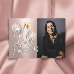Invitation Fabuleux 50 Rose moderne Gold Queen 50e anniversai<br><div class="desc">Fabuleux 50 Elégant Rose Gold Photo 50th Birthday Invitations. (Photo de Jonathan Borba)</div>