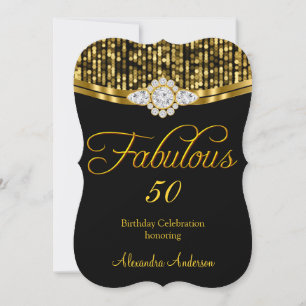 Invitation Fabuleux Ajouter l'âge Anniversaire Parties scinti