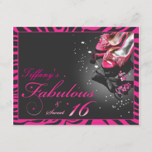 Invitation Fabuleux et bonbon 16 !
