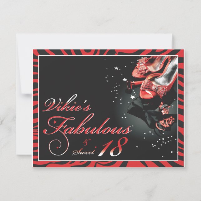 Invitation Fabuleux et bonbon 18 - Vickie (Devant)