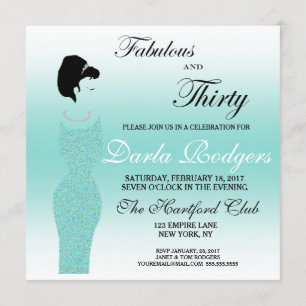 Invitation Fabuleux Tiara Party et 30 30ème anniversaire