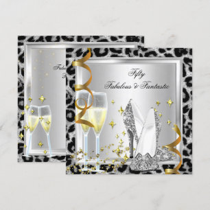 Invitation Fabulos 50 ans et magnifique Léopard d'Argent pour