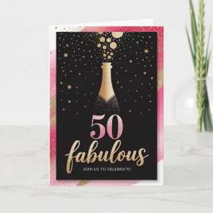 Invitation Fabulous at Fifty : Chaleureux et mémorable annive