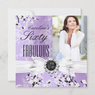 Invitation Fabulueuses 60 Photos Élégante Fleur de Lilas Anni