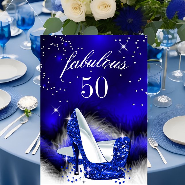 Invitation Fabulux 50 Anniversaire de naissance à talons haut (Créateur téléchargé)