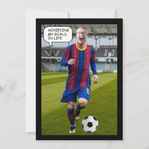 Invitation Face personnalisée dans le joueur de football de f