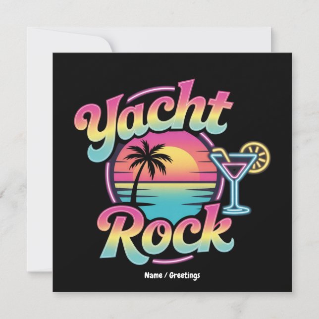 Invitation Faded Yacht Rock Boat Party – Smooth Sounds & Coas (Devant)