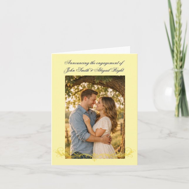 Invitation Faire Annonce de Mariage (Devant)