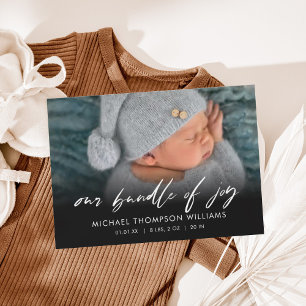 Invitation Faire Annonce de Naissance avec Copie de Photo de 