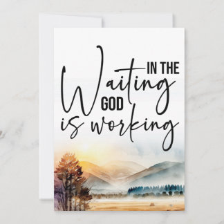 Invitation Faire confiance au plan de Dieu