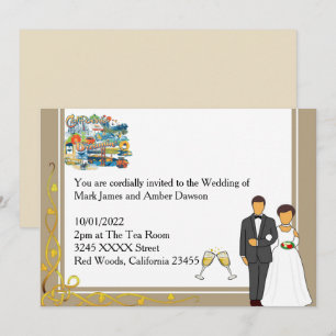 Invitation Faire de la Californie un Rêve Carton d'Invitation