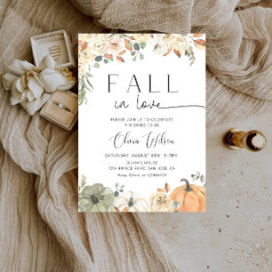 Invitation Faire-Fall in Love Enterrement de Mariage - Automn