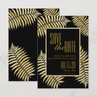 Faire Fausse Feuille D'Or Fougère Save The Date