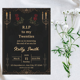 Invitation Faire la fête dans les années 20 Carton d'invitati