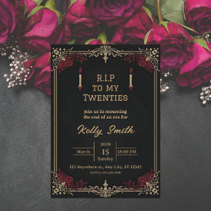 Invitation Faire la fête dans les années 20 Carton d'invitati
