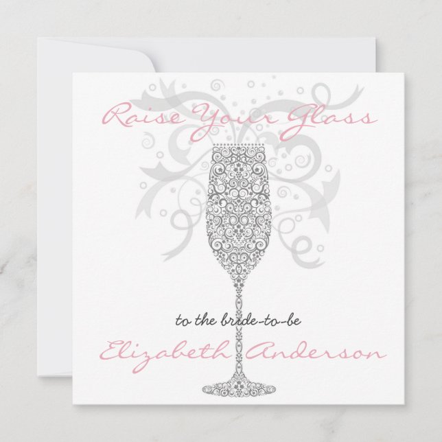 Invitation Faire monter votre verreInvitation Sliver (Devant)