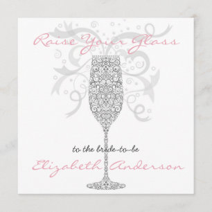 Invitation Faire monter votre verreInvitation Sliver