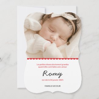 Faire part d naissance 