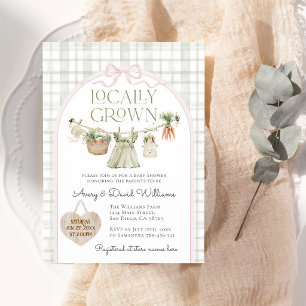 Invitation Faire part de Baby Shower Fille du Marché des Prod