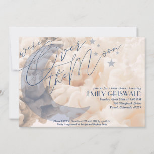 Invitation Faire- part de Baby Shower Garçon : Au-Dessus de l