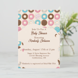 Invitation Faire part de Baby Shower Glazed & Growing