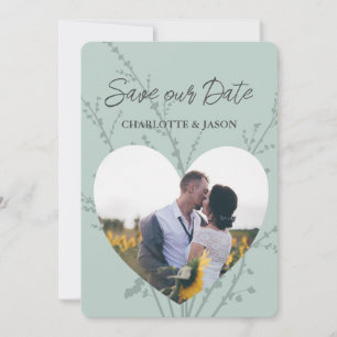 Invitation Faire part de date de mariage moderne avec cadre p