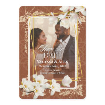 Faire part de date de photo florale 