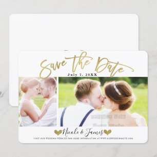 Invitation Faire part de fiançailles de mariage photo moderne