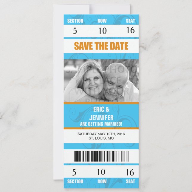 Invitation Faire part de mariage/épargne à ce jour sur le thè (Devant)