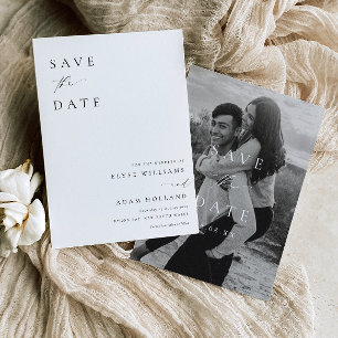 Invitation Faire part de mariage minimaliste moderne d'Ellesm