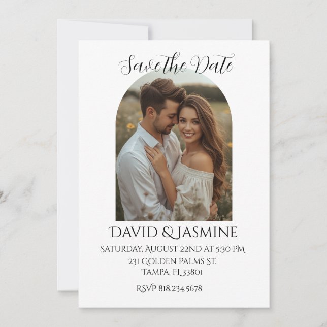 Invitation Faire part de mariage Save the Date (Devant)