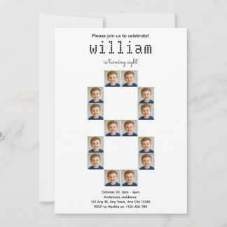 Invitation Faire part de naissance en collage photo Great Eig