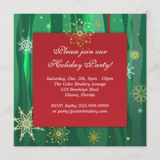 Invitation Faire part Golden Flakes 5,25" x 5,25"