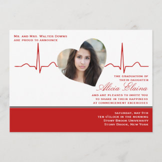 Invitation Faire-part/Invitation de la photo de Heart Beat